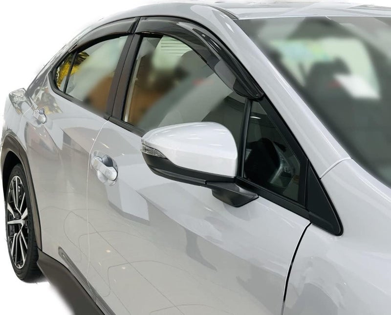 Optimal Co 2022-2026 Tape-On Side Window Visor Deflectors for Subaru WRX Smoke Tinted Rain Guards Premium Limited GT 2023 2024 2025 - Image 2
